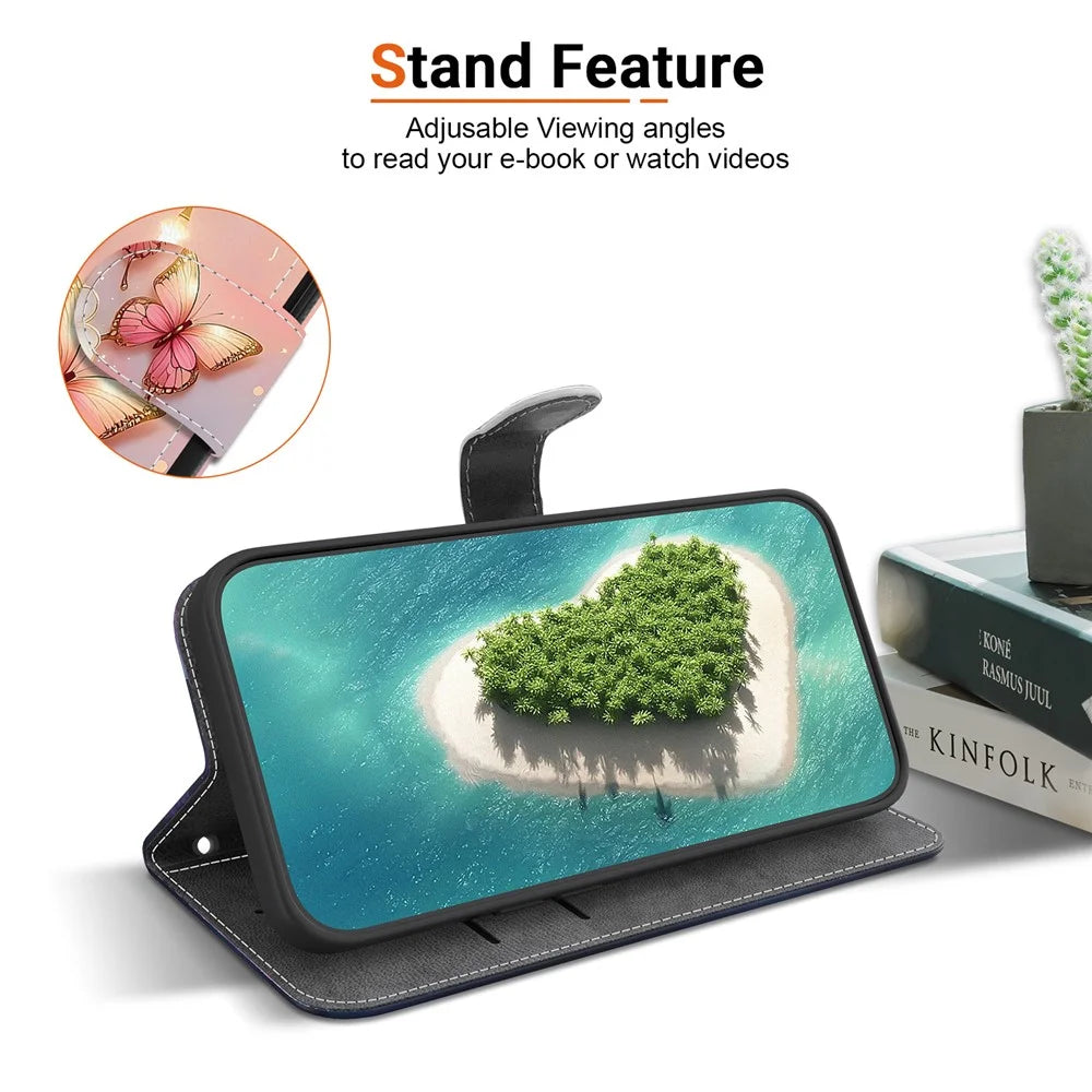 For Samsung Galaxy A18 5G / A17 5G / A17 4G / A26 5G Leather Case Stand Wallet Pattern Printing Phone Cover with Wrist Strap - Diamond Bear - 3