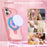 For iPhone 17 Case Compatible with MagSafe Kickstand TPU + PC Shockproof Phone Back Cover - Pink - 5