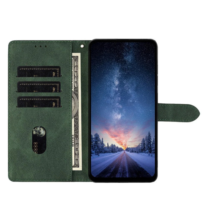 For Samsung Galaxy S24 Ultra Leather Case Solid Color Phone Wallet Cover - Green - 2
