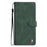 For Samsung Galaxy S24 Ultra Leather Case Solid Color Phone Wallet Cover - Green - 7