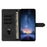 For Samsung Galaxy S24 FE Leather Case Solid Color Phone Wallet Cover - Black - 2