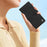 For Samsung Galaxy S24 FE Leather Case Solid Color Phone Wallet Cover - Black - 6
