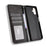 For Samsung Galaxy A08 5G / A08 4G / A07 4G Leather Case Wallet Stand Retro Texture Phone Cover - Black - 5
