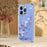 For iPhone 15 Pro Max Case Butterfly Floral Pattern Printing TPU Phone Back Cover - Violets - 5
