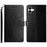 Anti-fall Flip Wallet Cover For Samsung Galaxy A04e 4G PU Leather Imprinted Y-Shaped Lines Phone Case Foldable Stand with Strap - Black - 1