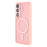 WANLONFENG For Samsung Galaxy S25 FE Back Cover Magnetic Case  QB1 Series PC TPU Shockproof Phone Case - Pink - 3