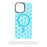 CASEEVO For iPhone 15 Pro Case Compatible with MagSafe TPU Acrylic Cover with Interchangeable Dots Backplate - Blue - 3