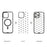 CASEEVO For iPhone 15 Pro Max Case Compatible with MagSafe TPU Acrylic Cover with Interchangeable Dots Backplate - White - 2