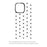 CASEEVO For iPhone 15 Pro Max Case Compatible with MagSafe TPU Acrylic Cover with Interchangeable Dots Backplate - White - 3