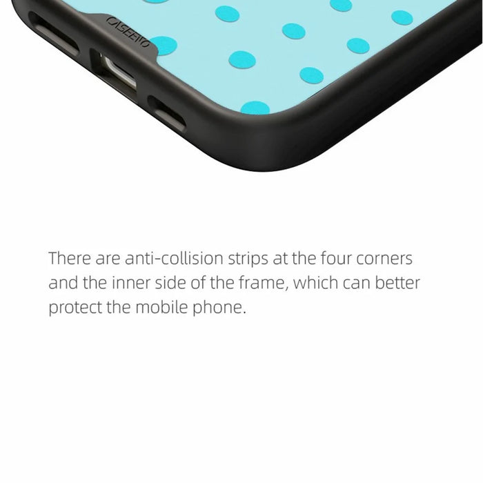 CASEEVO For iPhone 14 Pro Case Compatible with MagSafe TPU Acrylic Cover with Interchangeable Dots Backplate - White - 5