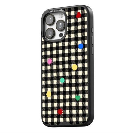 CASEEVO For iPhone 14 Pro Max Case Compatible with MagSafe TPU Acrylic Magnetic Phone Cover with Detachable Grid Backplate - Black - 2
