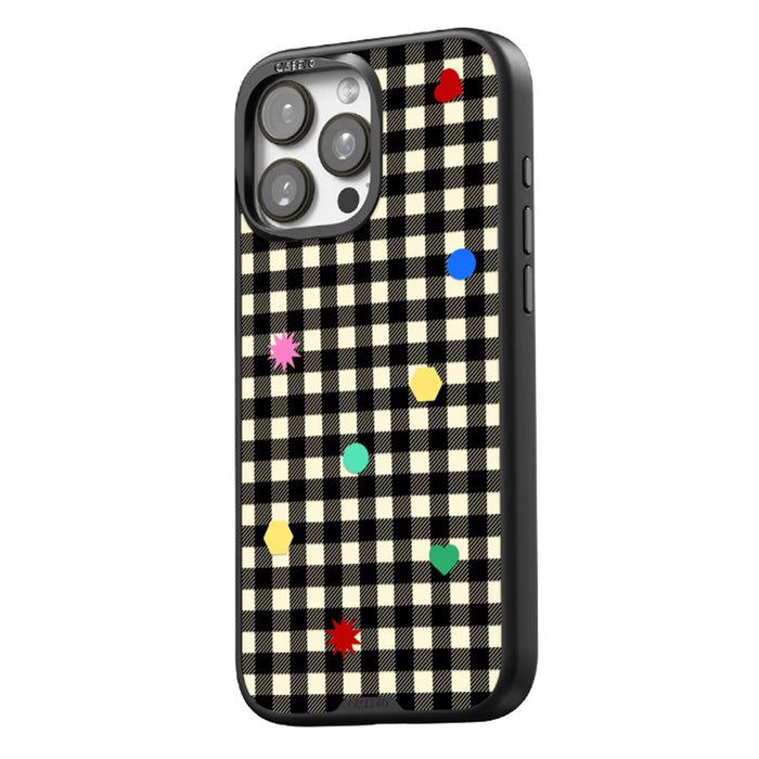 CASEEVO For iPhone 14 Pro Max Case Compatible with MagSafe TPU Acrylic Magnetic Phone Cover with Detachable Grid Backplate - Black - 2