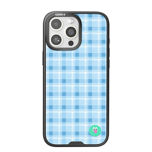 CASEEVO For iPhone 16 Pro Case Compatible with MagSafe TPU Acrylic Magnetic Phone Cover with Detachable Grid Backplate - Blue - 1