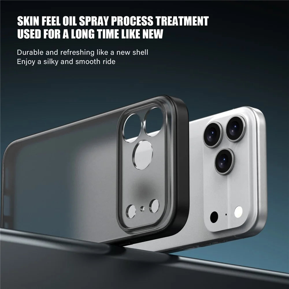 IPAKY For iPhone 17 Pro Case Shockproof PC+TPU Matte Phone Cover - Blue - 2