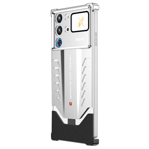DYONG Metal Case for ZTE nubia Red Magic 10 Pro 5G / 10 Pro+ 5G Snap-Open Design Heat Dissipation Shockproof Phone Cover - Titanium Silver - 1