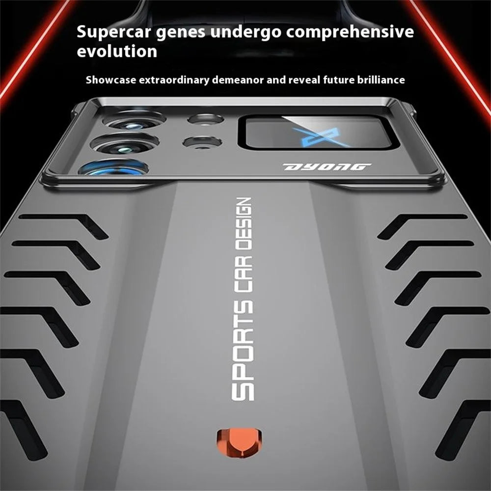 DYONG Metal Case for ZTE nubia Red Magic 10 Pro 5G / 10 Pro+ 5G Snap-Open Design Heat Dissipation Shockproof Phone Cover - Titanium Silver - 5