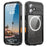 REDPEPPER For iPhone 17 IP68 Waterproof Case Clear Back Phone Cover Compatible with MagSafe - Black - 1