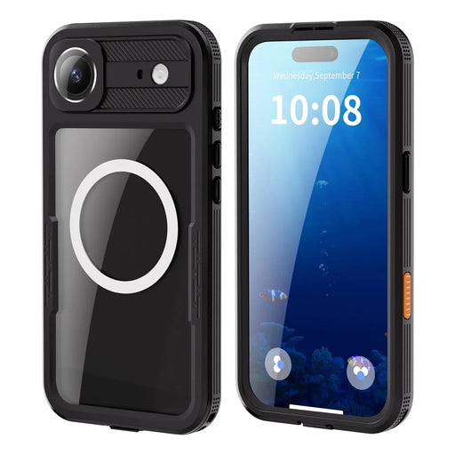 REDPEPPER For iPhone Air IP68 Waterproof Case Clear Back Phone Cover Compatible with MagSafe - Black - 2
