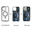 CASEEVO For iPhone 15 Pro Max Magnetic Case TPU Acrylic Phone Cover with Detachable Backplate - New Moon - 3
