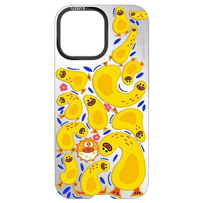 CASEEVO For iPhone 14 Pro Case Compatible with MagSafe TPU Acrylic Phone Cover with Poetic Illustration Backplate - Spring River at Dusk - 2