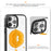 CASEEVO For iPhone 16 Pro Magnetic Case Compatible with MagSafe TPU Acrylic Phone Cover with Lip Pattern Back Panel - Han Dynasty - 6
