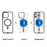 CASEEVO For iPhone 16 Pro Max Magnetic Case Compatible with MagSafe TPU Acrylic Phone Cover with Lip Pattern Back Panel - Han Dynasty - 3
