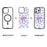 CASEEVO For iPhone 15 Pro Max Case Compatible with MagSafe TPU Acrylic Phone Cover with Interchangeable Back Panel - Bowknot - 2