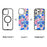 CASEEVO For iPhone 16 Pro Max Case Compatible with MagSafe TPU Acrylic Phone Cover with Interchangeable Back Panel - Flower - 2