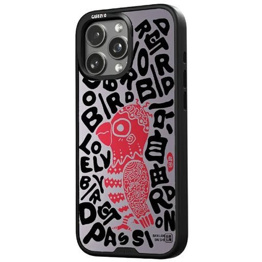 CASEEVO For iPhone 15 Pro Max Case Compatible with MagSafe TPU Acrylic Phone Cover with Abstract Paintings Back Cover - Free Bird - 1