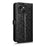 For TECNO Spark 40C Wallet Case Dot Pattern Imprint PU Leather Phone Cover with Wrist Strap - Black - 6