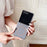 For Samsung Galaxy Z Flip7 5G Magnetic Case Leather + PC Phone Cover - Black - 4