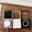 For Samsung Galaxy Z Flip7 5G Magnetic Case Leather + PC Phone Cover - Black - 6