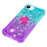 For iPhone 17e / 16e TPU Case with Kickstand Gradiant Quicksand Shockproof Cover - Sky Blue+Purple - 6