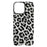 CASEEVO For iPhone 15 Pro Case Compatible with MagSafe TPU Acrylic Phone Cover with Detachable Leopard Backplate - Black / White - 3