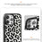 CASEEVO For iPhone 15 Pro Case Compatible with MagSafe TPU Acrylic Phone Cover with Detachable Leopard Backplate - Black / White - 6