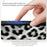 CASEEVO For iPhone 15 Pro Case Compatible with MagSafe TPU Acrylic Phone Cover with Detachable Leopard Backplate - Black / White - 7