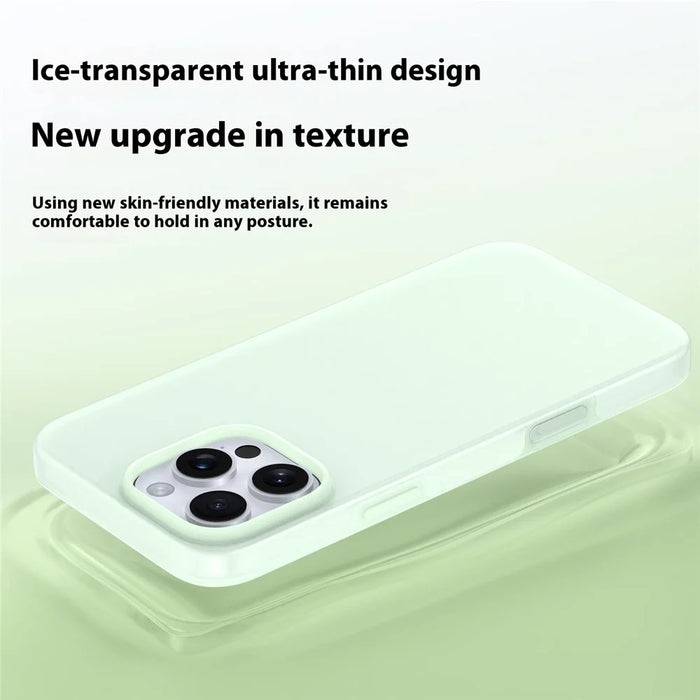 For iPhone 16 Pro Case Heat Dissipation Ice-Transparent Liquid Silicone + PC Phone Cover - Green - 4