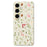 For Samsung Galaxy S25+ Case Small Flower Leaves Pattern Printing Straight Edge TPU Phone Back Cover - Beige - 1