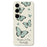 For Samsung Galaxy S25+ Case Green Butterfly Pattern Printing Straight Edge TPU Phone Back Cover - Beige - 1