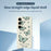 For Samsung Galaxy S25+ Case Green Butterfly Pattern Printing Straight Edge TPU Phone Back Cover - Beige - 2