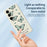 For Samsung Galaxy S25+ Case Green Butterfly Pattern Printing Straight Edge TPU Phone Back Cover - Beige - 3