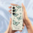 For Samsung Galaxy S25+ Case Green Butterfly Pattern Printing Straight Edge TPU Phone Back Cover - Beige - 4