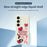 For Samsung Galaxy S25+ Case Pink Elements Pattern Printing Straight Edge TPU Phone Back Cover - Beige - 2