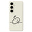For Samsung Galaxy S25+ Case Stick Figure Pattern Printing Straight Edge TPU Phone Back Cover - Beige - 1