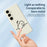 For Samsung Galaxy S25+ Case Stick Figure Pattern Printing Straight Edge TPU Phone Back Cover - Beige - 3
