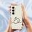 For Samsung Galaxy S25+ Case Stick Figure Pattern Printing Straight Edge TPU Phone Back Cover - Beige - 4