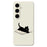 For Samsung Galaxy S25+ Case Book and Cat Pattern Printing Straight Edge TPU Phone Back Cover - Beige - 1