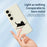 For Samsung Galaxy S25+ Case Book and Cat Pattern Printing Straight Edge TPU Phone Back Cover - Beige - 3