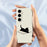 For Samsung Galaxy S25+ Case Book and Cat Pattern Printing Straight Edge TPU Phone Back Cover - Beige - 4
