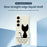 For Samsung Galaxy S25+ Case Black Cat on the Wall Pattern Printing Straight Edge TPU Phone Back Cover - Beige - 2